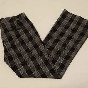 Express Editor size 8 black windowpane pants